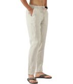 Linen Pants with Drawstring