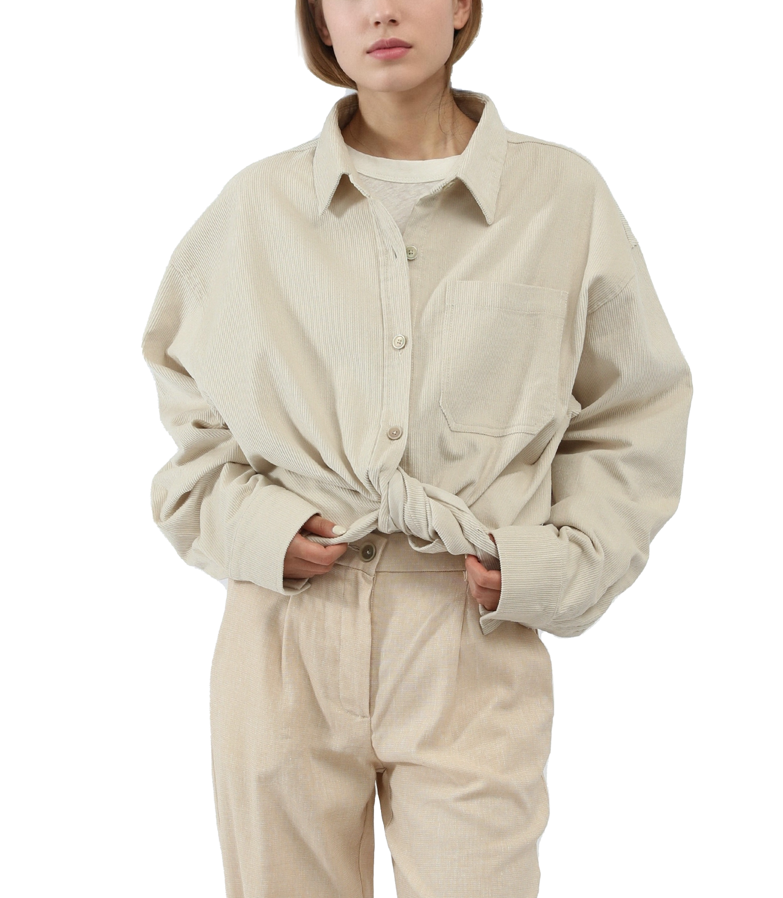 Oversized Corduroy Shirt
