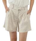 Women High Waisted Cuffed Shorts