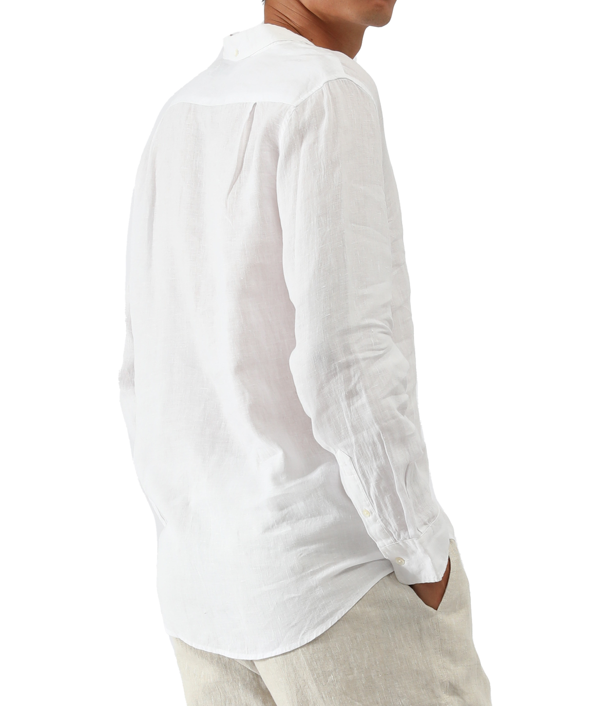 Slim Fit Linen Shirt  | Navy
