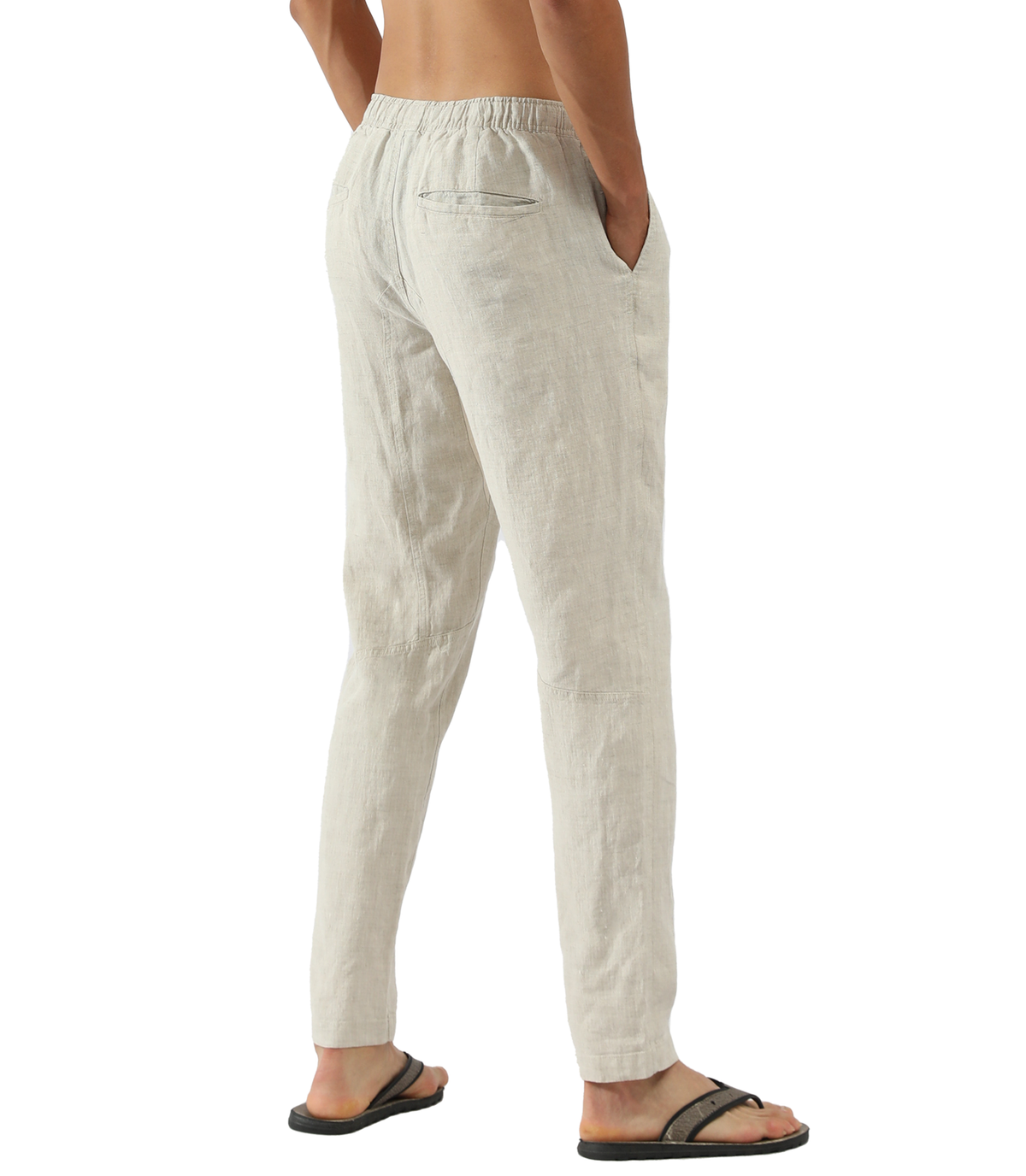 Linen Pants with Drawstring