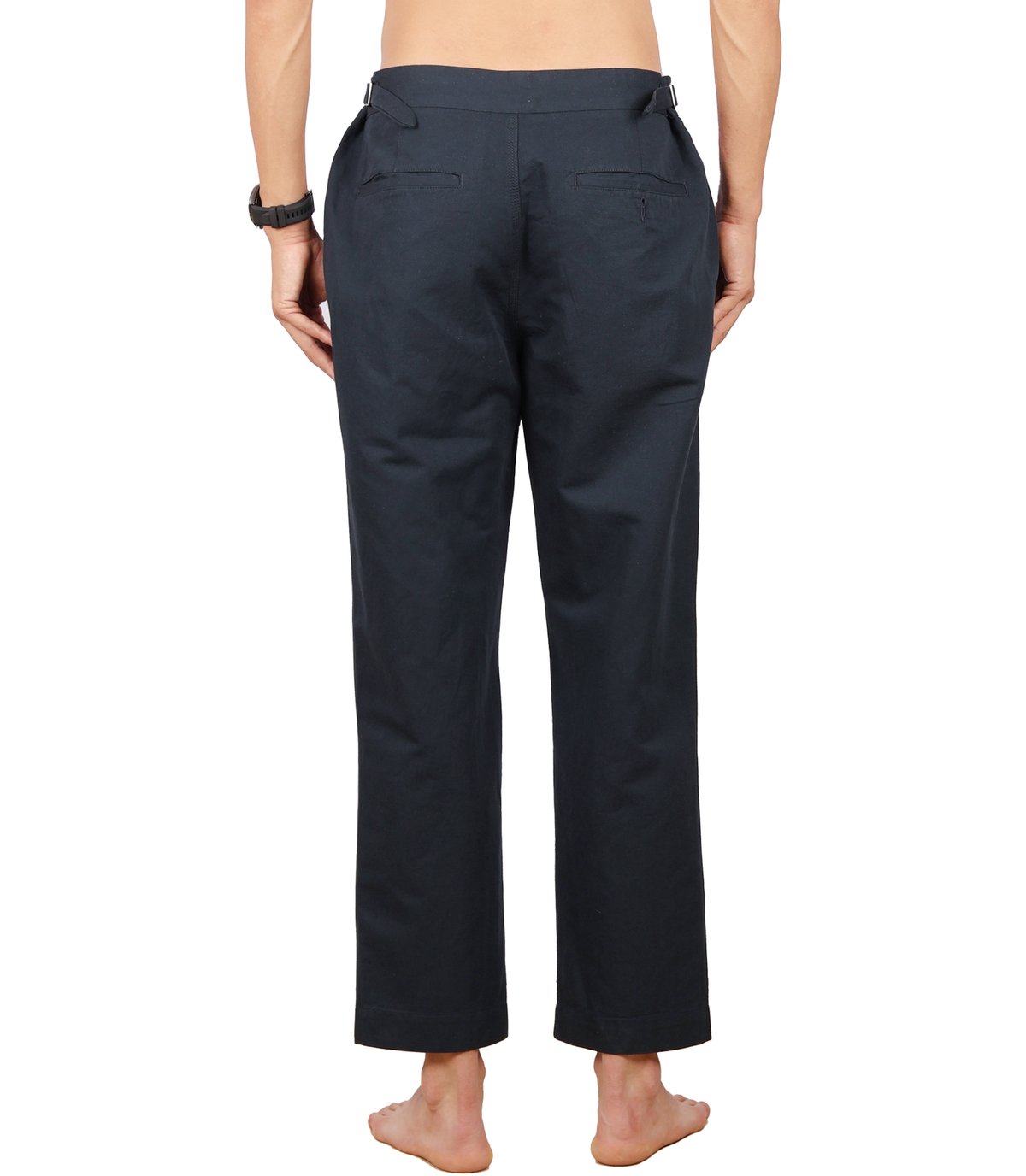 Linen Dress Pants Adjustable Waist