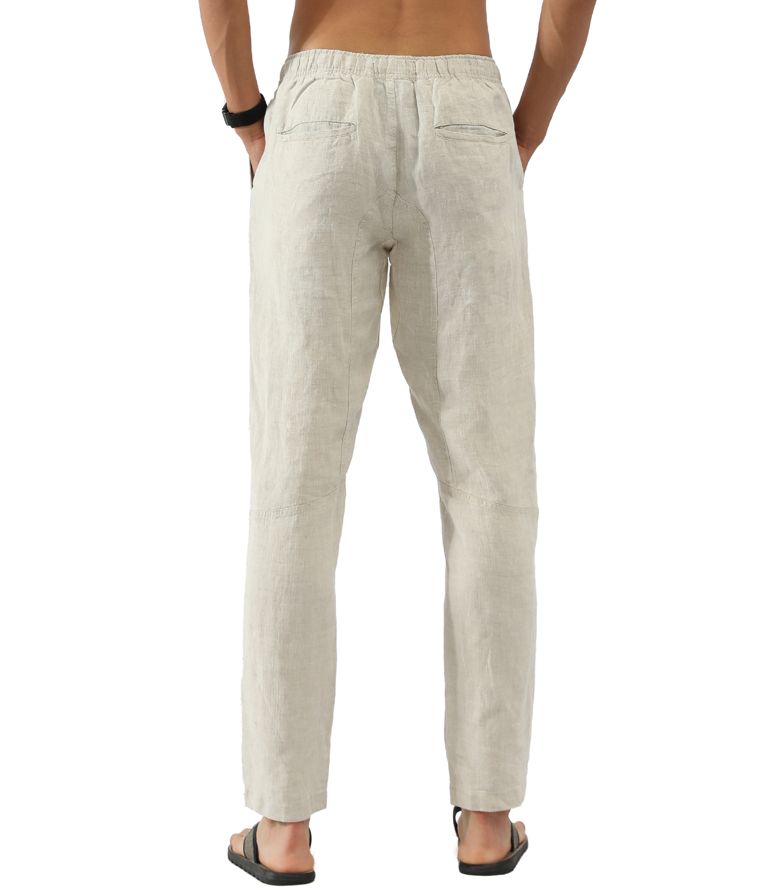 Linen Pants with Drawstring