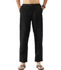 Linen Pants with Adjustable Tabs
