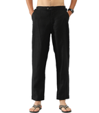 Linen Pants with Adjustable Tabs