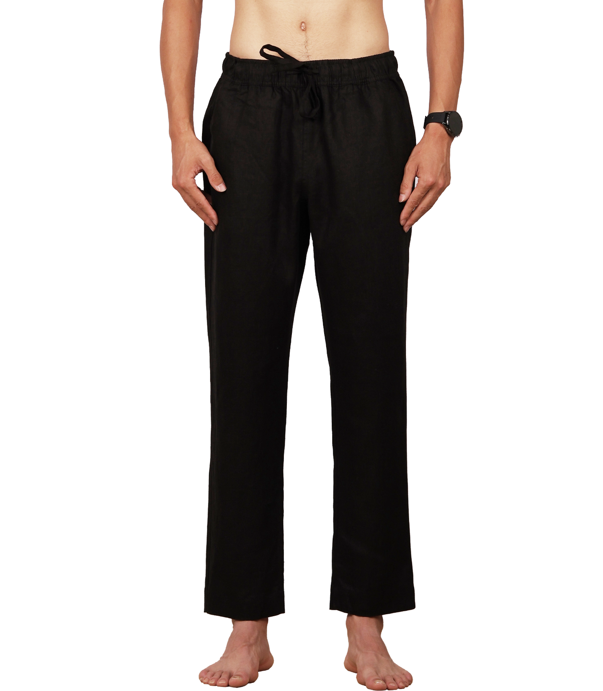 Linen Pants with Drawstring