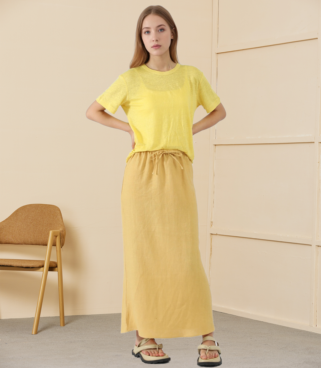 Linen Maxi Skirt